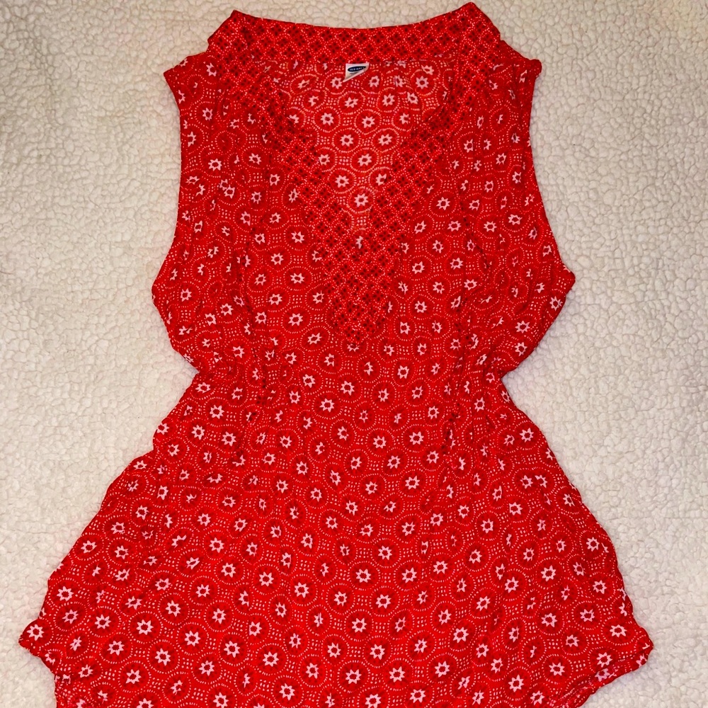 Red blouse